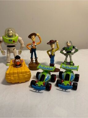 Burger King Toy Story Toy Collection 1995, Woody Buzz Mr Potato Head And RC